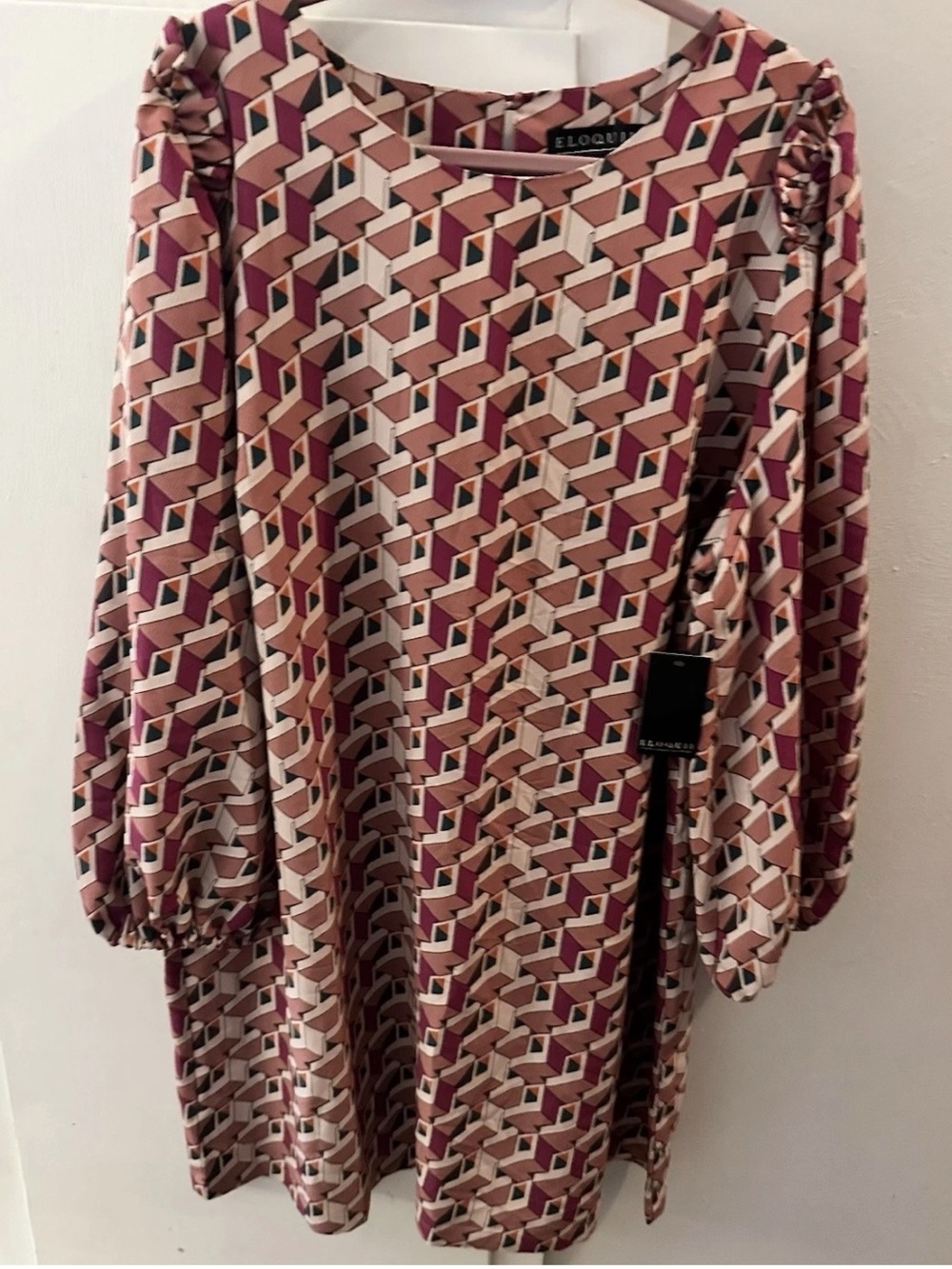 Eloquii Dress Sz 20 NWT Abstract Print Dress